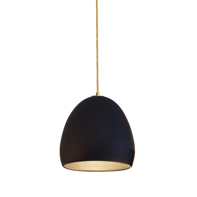 Clay 1 - Light Pendant, Matte Black, LED Bulb, Bronze