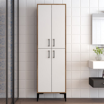 Arvydas Freestanding Linen Cabinet