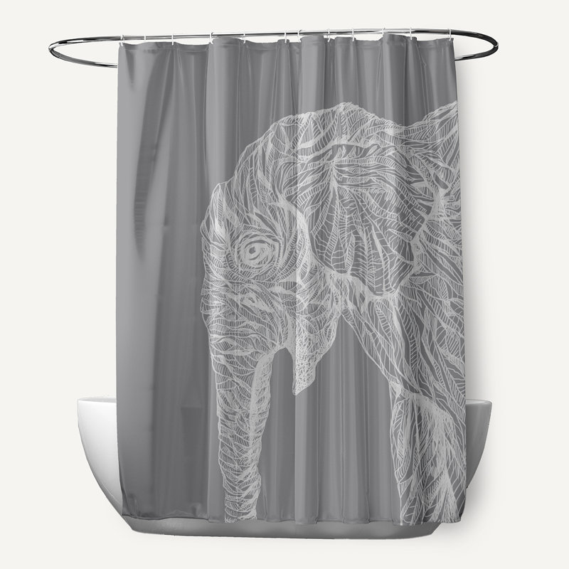 Rideau de douche Menara, Gris