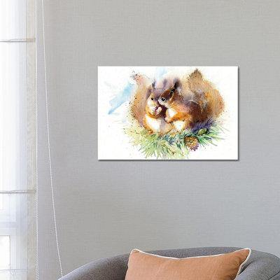 Squirrels by Marina Ignatova - Wrapped Canvas Painting