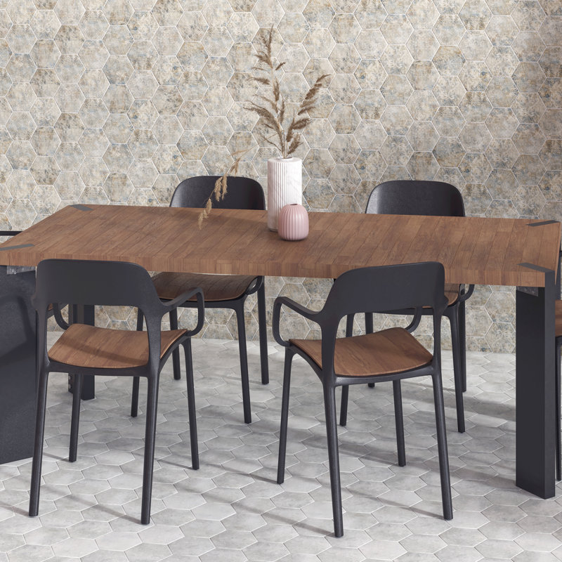 Tivoli Hex 5-1/2 In. X 6-1/4 In. Porcelain Floor And Wall Tile