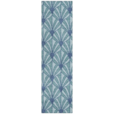 Machine Washable Indoor/Outdoor Lipman ACN2426 Mid-Century Modern Rug