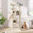 70" Cat Tree Tower With Scratching Posts, Multiple Cat Caves, Top Perch, And Play Features For Indoor Cats-1283262408