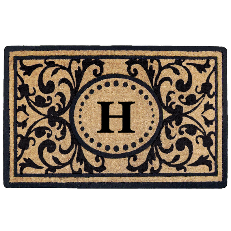 Osborne Non-Slip Floral Outdoor Doormat, H
