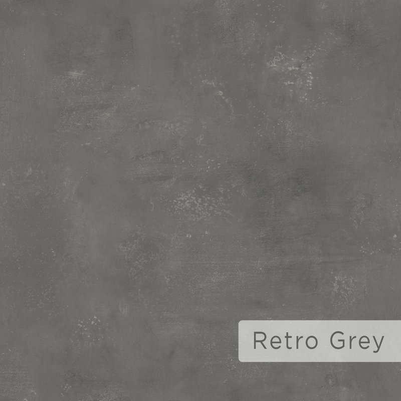 Cristiana Square Coffee Table with Storage | Sleek Design & Durable Metal Legs, Retro Grey
