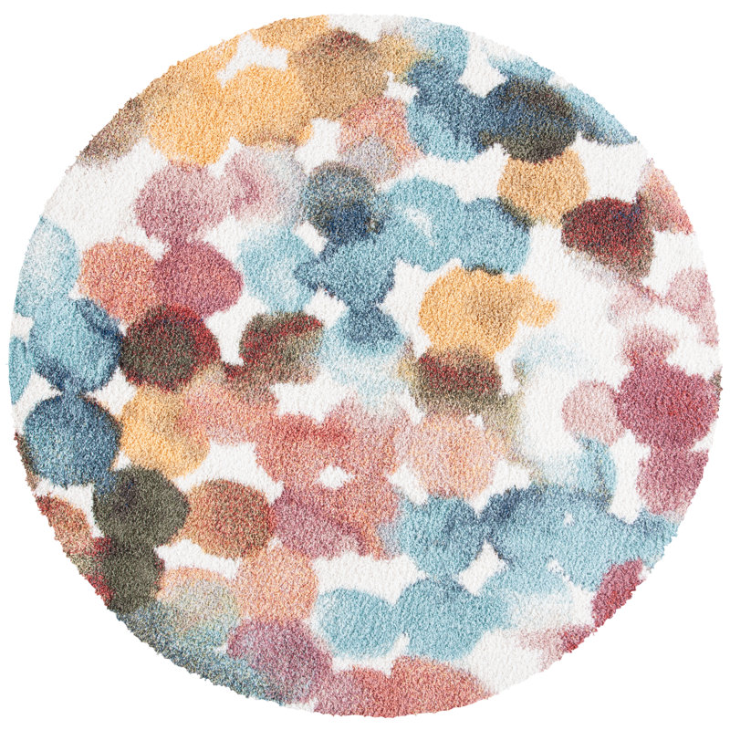 Tapis abstrait Arati Performance, Rond 6 pi 7 po