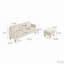 L-Shaped Sofa with Ottoman-117795079