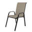 48ʺ Round 40,000 Btu Outdoor Fire Pit Table Set with Galvanized Steel Frame Textilene Chairs-1679697521