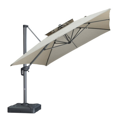 Grand parapluie de patio suspendu suspendu
