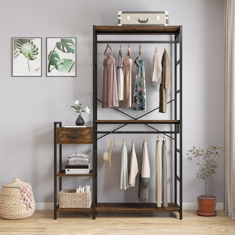 Portemanteaux et porte-vêtements polyvalents 47,24 po Ellera