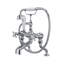 Edwardian™ Exposed Triple Handle Deck Mounted Clawfoot Tub Faucet-54525125