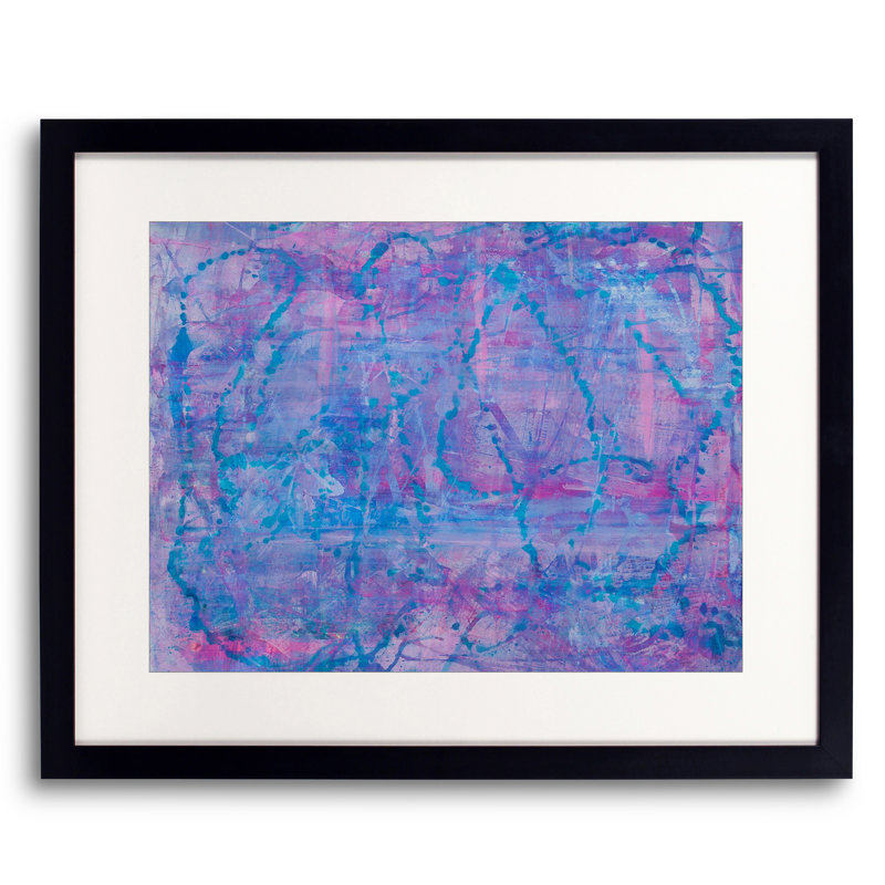 «D38» par Drew Gaffney - peinture encadrée, H 17,25 po x l 21,25 po