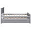 Lit simple avec tiroirs et lit gigogne gris-1734557780