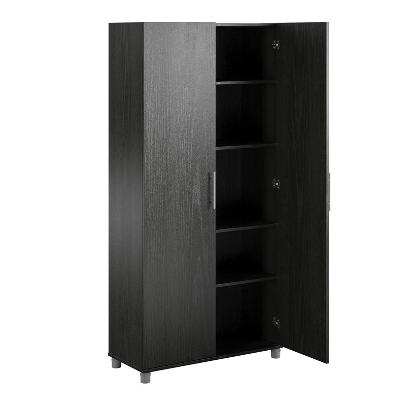 Armoire de rangement utilitaire 36 po Sabria, Chêne noir