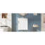 Meuble-lavabo mural avec lavabo, armoire de 50 cm, porte à fermeture douce, porte-papier hygiénique, meuble-lavabo imperméable en bois massif et matériaux composites.