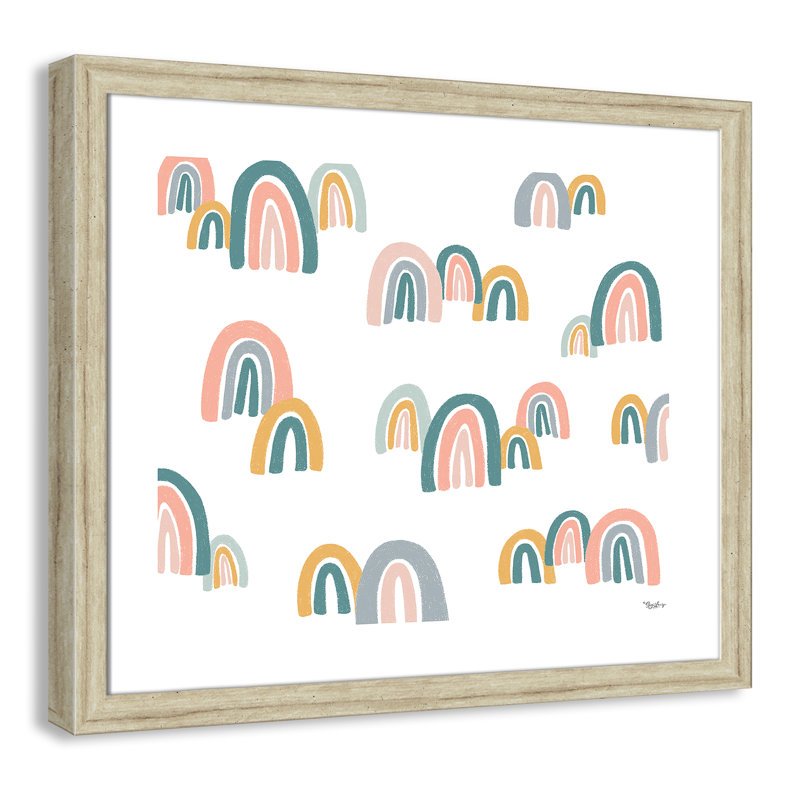 Décoration murale pour enfants, H 22,5 po x l 26,5 po x P 0,63 po, Beige Flat Framed