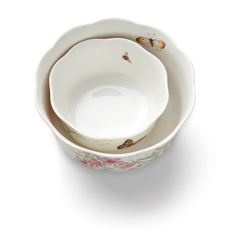 Lenox Butterfly Meadow 2 Piece Soup Bowl Set
