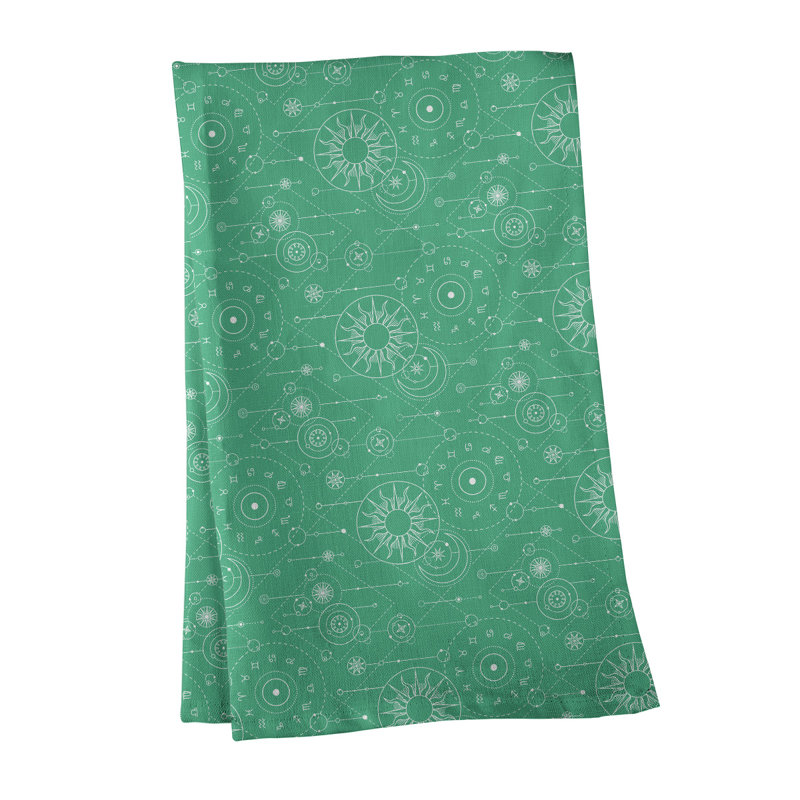Tea Towel Kitchen Towel, Cotton Twill, Green