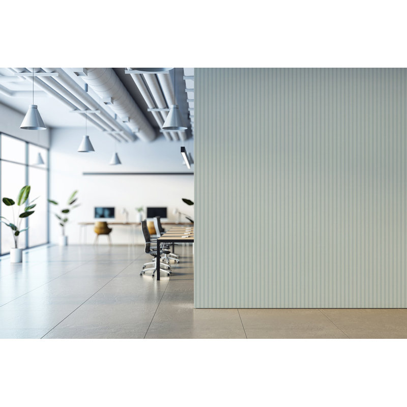 Papier peint Tailored Stripe - bleu minéral pâle