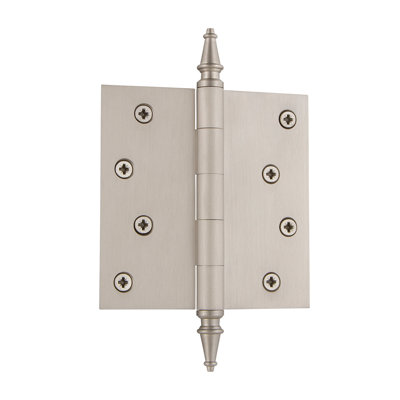 4'' x 4'' Brass Butt Bearing Hinge
