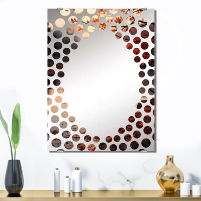 Yacat - Miroir mural décoratif à collage abstrait MIR131654