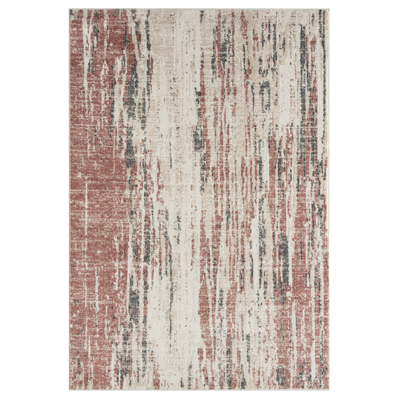 Genebern Abstract Indoor Rug, Rectangle 5'3" x 7'6"