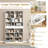 180CM Tall Bookcase Modern Bookshelf With 10 Open Cubes-White