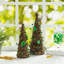 Ensemble de 2 arbres de table 16 "en rotin St. Patrick's Shamrock and Berries