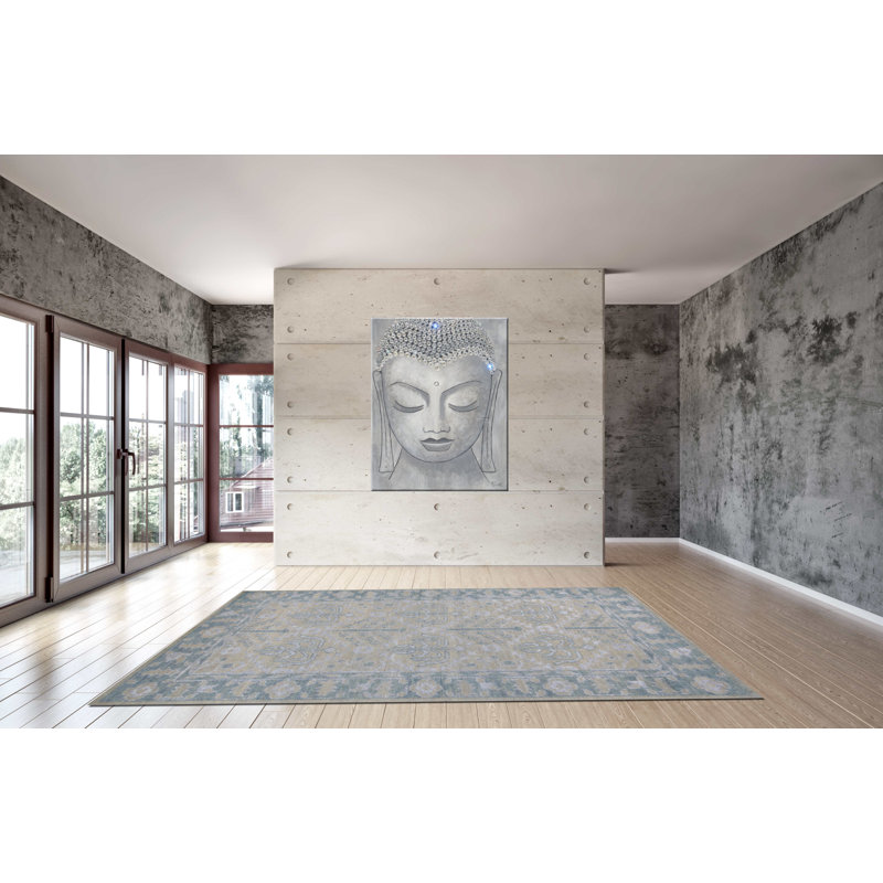 Wool Oriental Indoor Rug, Rectangle 5' x 8'