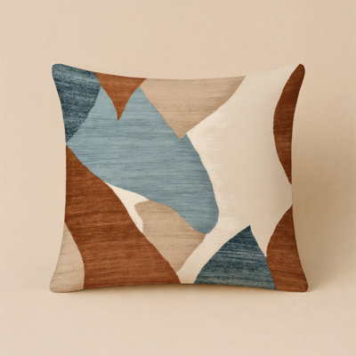 Watercolor Brown Indoor and Outdoor Throw Pillow