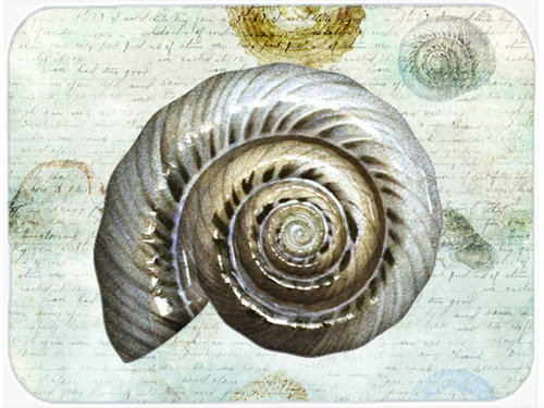 Caroline's Treasures Shells Glass Cutting Board