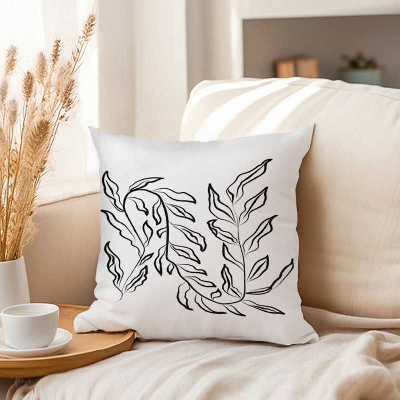 Botanical Leaves Botanicals Leaf Modern, 18" x 18"
