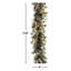  24" Glittery Pine Garland with Clear Lights