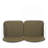 Luna Outdoor Patio PP Loveseat, White Frame With Green Cushion-2042392000