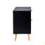 Table de chevet 2 tiroirs en rotin pour chambre à coucher et salon, table de bout, table d'appoint avec 2 tiroirs décoratifs en rotin fabriqués à la main