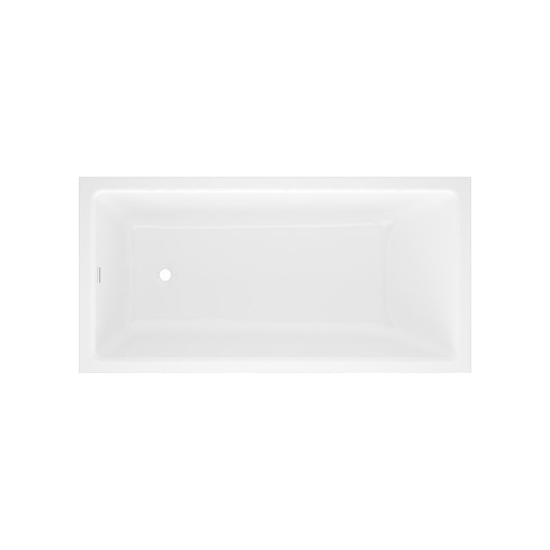 Kaldera 60" x 30" Undermount or Drop-in Bathtub in Volcanic Limestone with Internal Overflow