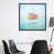 Toile encadrée de bois rustique foncé est en rupture de stock