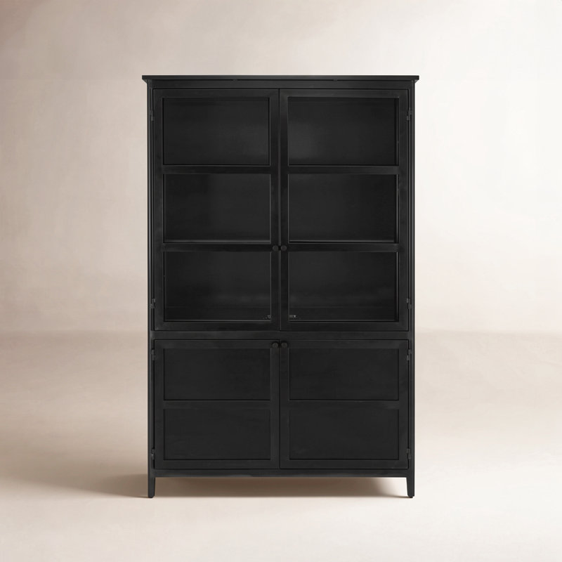 Henry Metal Tall Cabinet Black