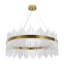 Lustre unique à DEL avec détails en cristal Esiquio sans télécommande