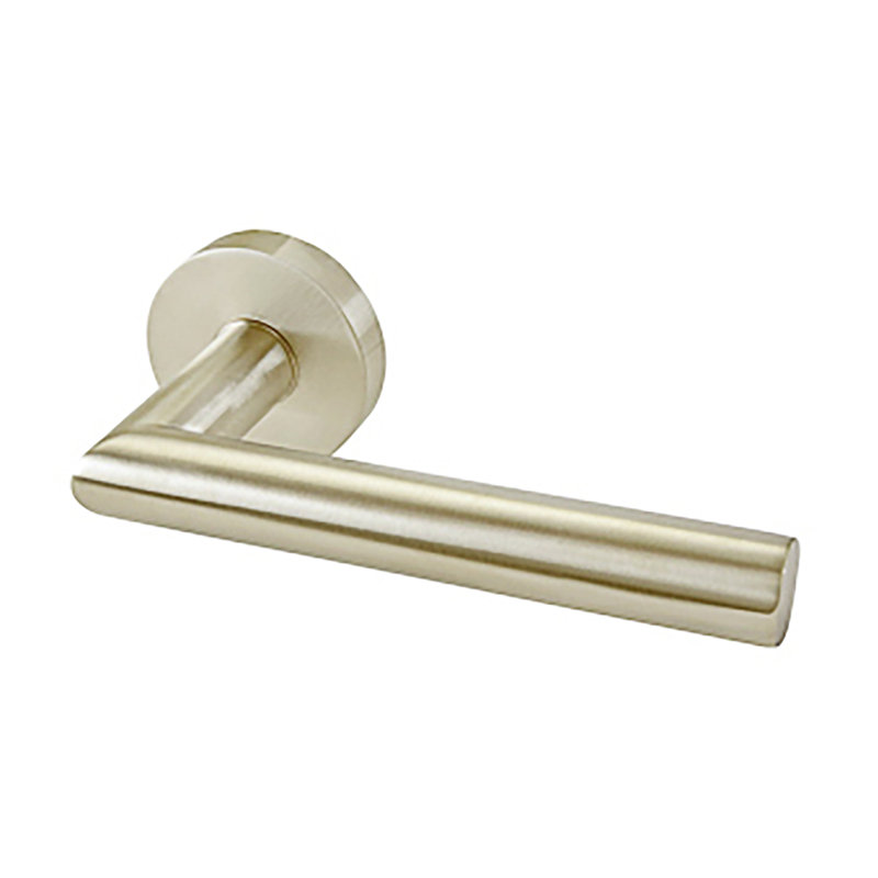 Privacy Door Lever Set, 2.375", Satin Brass, Privacy (Bed & Bath)