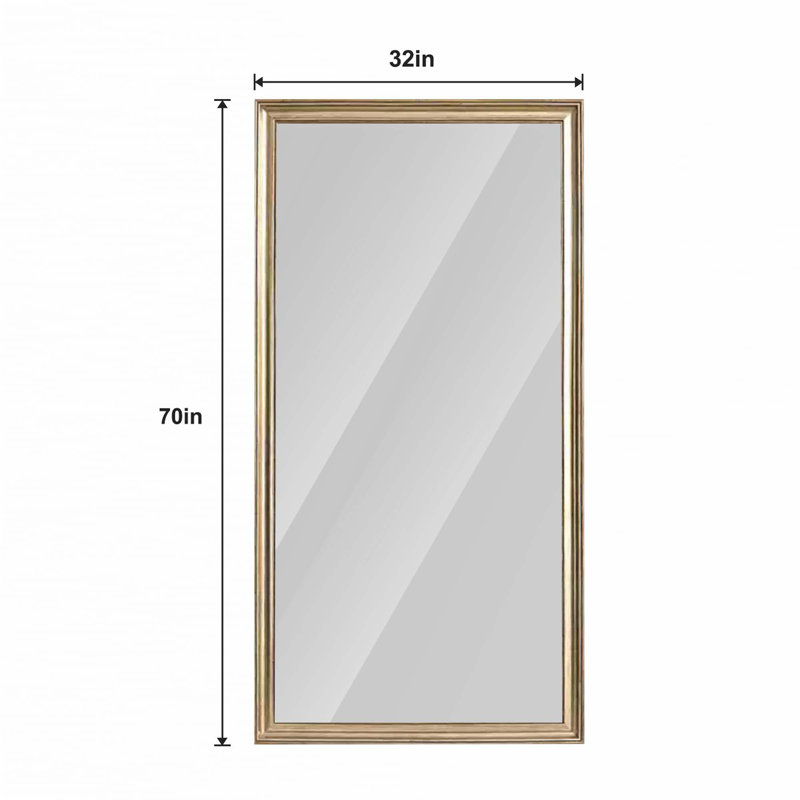 32*70inch Full-Body Floor Mirror with Artificial wood frame