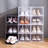 Shoe Box Organizer,Set Of 6,Stackable Plastic Shoe Box With Clear Door, Shoe Storage Box Containers,For Display Sneakers-1180949559