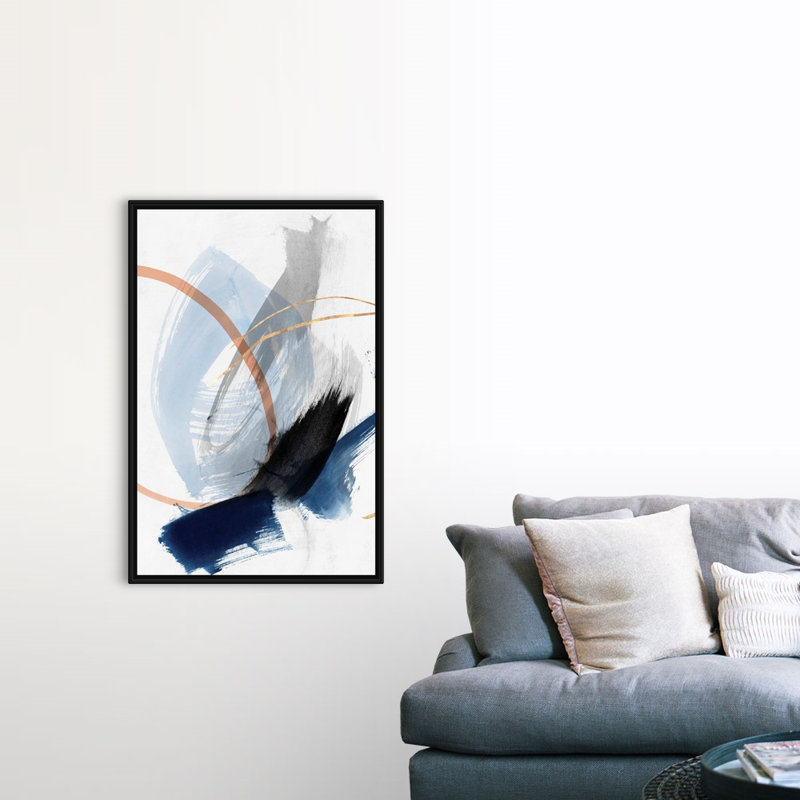 Foreshadow III par PI Studio - reproduction d'art sur toile, Cadre noir, H 50 po x l 34 po x P 1,75 po