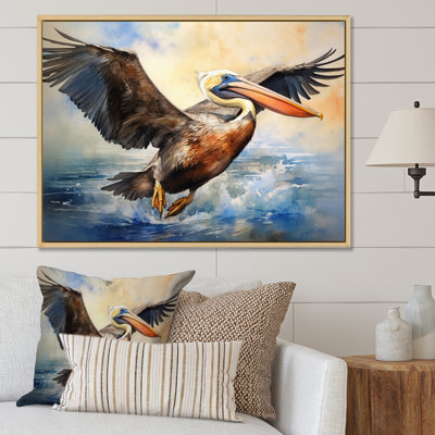Majestic Pelican Seabird II - Pelican, art mural