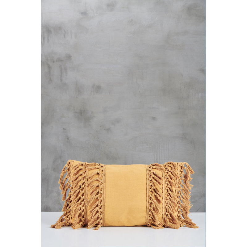 Rectangular Throw Cushion, Yellow