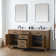 Ajiya 72" Double Bathroom Vanity Set