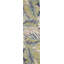 Tapis de couloir vert clair / bleu / rose en laine touffeté à la machine 2 pi 6 po x 10 pi Floral