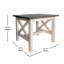 Table de bout en bois massif de style campagnard Cudahy-31561108-31561114