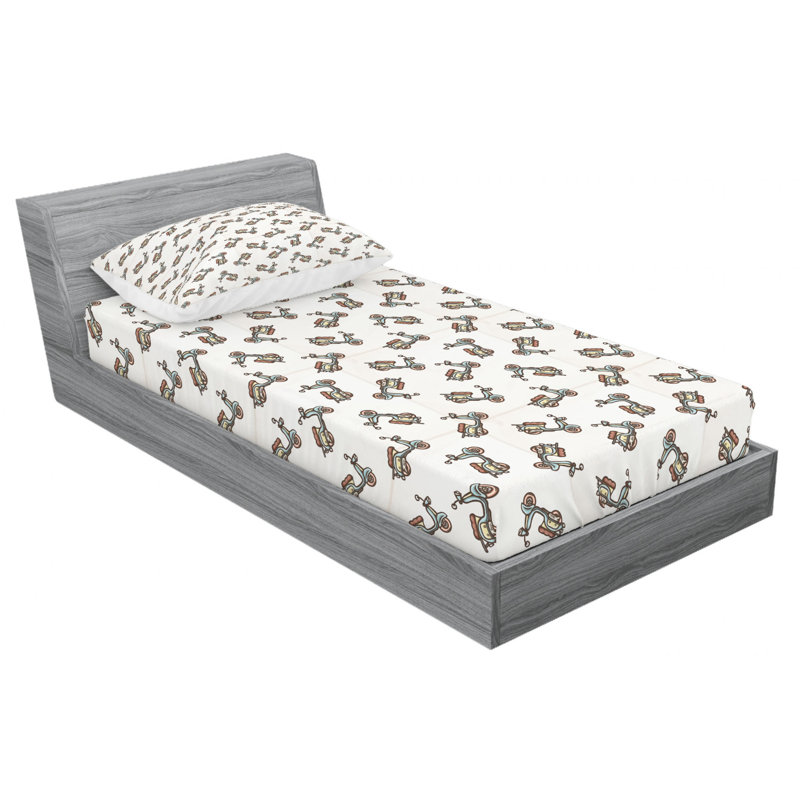 Microfiber Sheet Set, Twin Sheet Set + Fitted Sheet + 1 Pillowcase