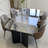 Modern marble rectangular dining table-631654389